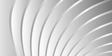 Tek renkli kapak tasarımı, soyut arkaplan. Grinin tonları. Dalgalı paralel eğim çizgileri. Moda afişi, poster. EPS vektörü