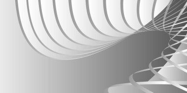 Tek renkli kapak tasarımı, soyut arkaplan. Grinin tonları. Dalgalı paralel eğim çizgileri. Moda afişi, poster. EPS vektörü