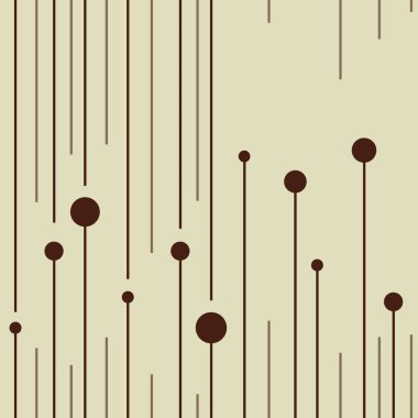 Daireler ve düz çizgiler, kusursuz desenler. Kahverengi ve bej renkler. Kapak, kumaş, ambalaj kağıdı, arka plan, duvar kağıdı için minimalist tasarım. Vektör.