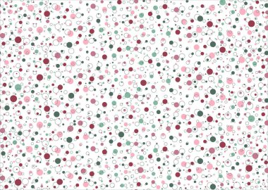 Küçük yıldızlar rastgele sıralanır. Pembe ve yeşilin tonları. Örtü, kumaş, ambalaj kağıdı, arkaplan, duvar kağıdı için kusursuz desen.