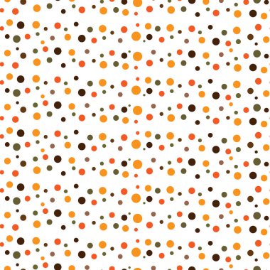 Farklı boyutlarda ve renklerde daireler, kusursuz desenler. Kapak, kumaş, ambalaj kağıdı, arka plan, duvar kağıdı için tasarım. Vektör