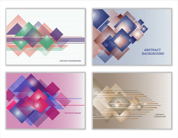 Eine Reihe Abstrakter Hintergründe Heller Geometrischer Hintergrund Aus Rechtecken Und — Stockfoto