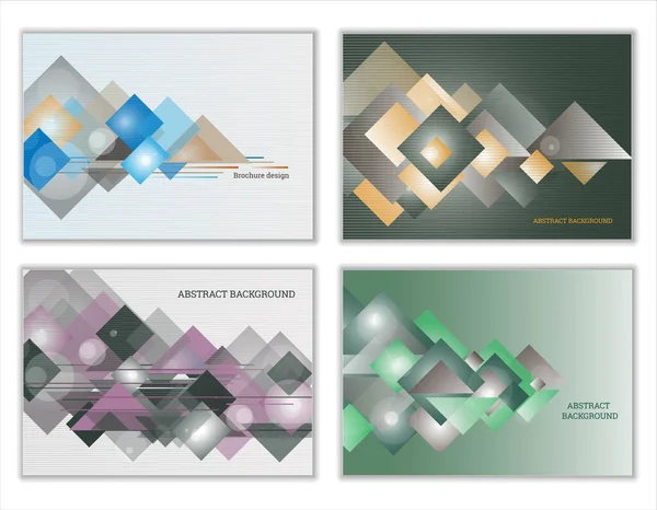 Eine Reihe Abstrakter Hintergründe Heller Geometrischer Hintergrund Aus Rechtecken Und — Stockfoto