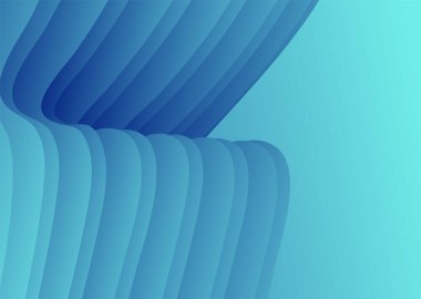 Soyut gradyan dalgalar arka plan ve katlanır. Yumuşak pastel renklerde 3B illüstrasyon.