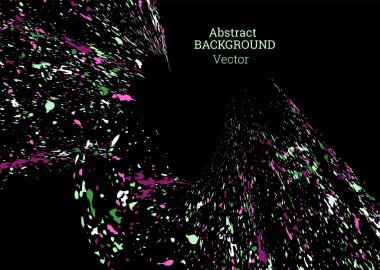 Farklı renk ve boylarda boya damlaları dağılmış. Boya damlaları, felçler, felçler. Soyut arkaplan