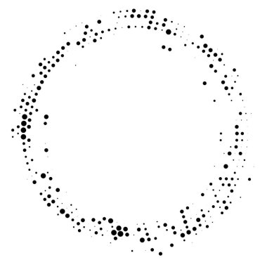 Siyah noktalardan soyut tphone. Minimalizm, çeşitli noktalar, vektör. Posterler, web siteleri, kartvizitler, iç tasarım kartları için
