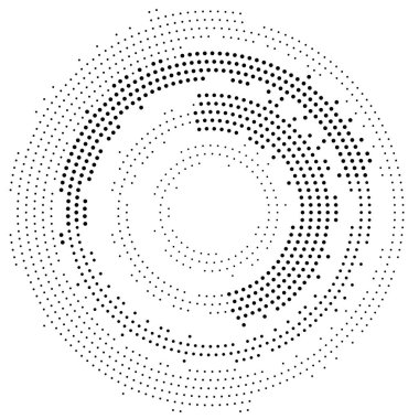 Siyah noktalardan soyut tphone. Minimalizm, çeşitli noktalar, vektör. Posterler, web siteleri, kartvizitler, iç tasarım kartları için
