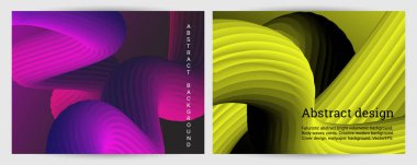 Ses şiddeti çok renkli yardım dalgaları, eğimli bir arkaplana doğru kıvrılır. Tüp yapıştırıcısı. İki kapak. Kapak tasarımı, duvar kağıdı, arkaplan, afiş, broşür.