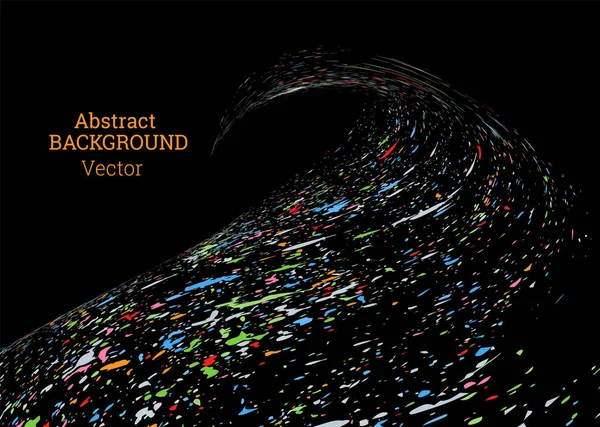 Boya lekeleri, toz zerreleri, farklı renk ve boyutlarda enkaz parçaları dağılmış. Boya damlaları, rüzgarla savrulan darbeler. Soyut arkaplan