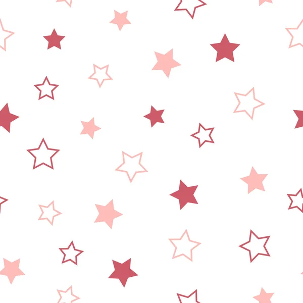 Πολύχρωμα Αστέρια Διαφορετικών Μεγεθών Ρίψη Απρόσκοπτο Μοτίβο Σχεδιασμός Για Ύφασμα — Διανυσματικό Αρχείο