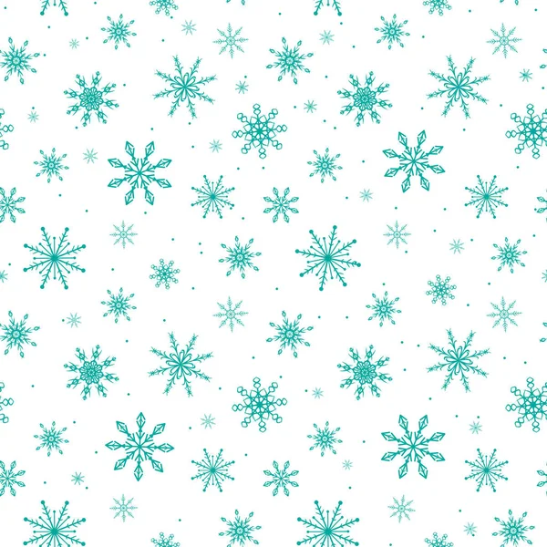 Délicats Flocons Neige Ajourés Modèle Sans Couture Papier Design Pour — Image vectorielle