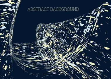 Boya lekeleri, toz zerreleri, farklı renk ve boyutlarda enkaz parçaları dağılmış. Boya damlaları, rüzgarla savrulan darbeler. Soyut arkaplan