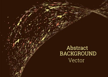 Boya lekeleri, toz zerreleri, farklı renk ve boyutlarda enkaz parçaları dağılmış. Boya damlaları, rüzgarla savrulan darbeler. Soyut arkaplan