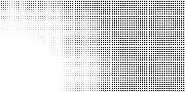 Noktalı yarı tonlu monokrom dokusu. Minimalizm, vektör. Posterler, web siteleri, kartvizitler, kartpostallar, iç tasarım için arka plan.