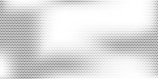 Fondo Monocromo Halfones Tonos Círculos Grises Negros Sobre Fondo Blanco — Vector de stock