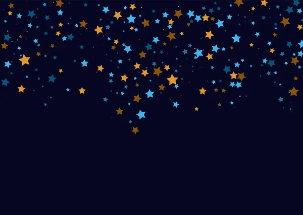 Disparar Estrelas Onduladas Confete Estrelas Multicoloridas Fundo Festivo Padrão Abstrato — Vetor de Stock