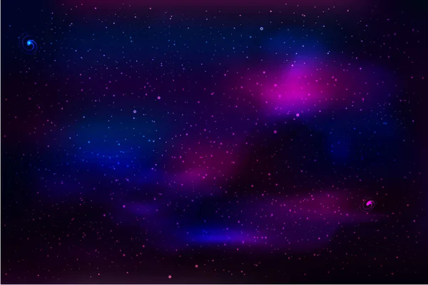 Csillagok Lila Fény Világos Lila Rózsaszín Vektor Elrendezése Kozmikus Csillagokkal — Stock Vector