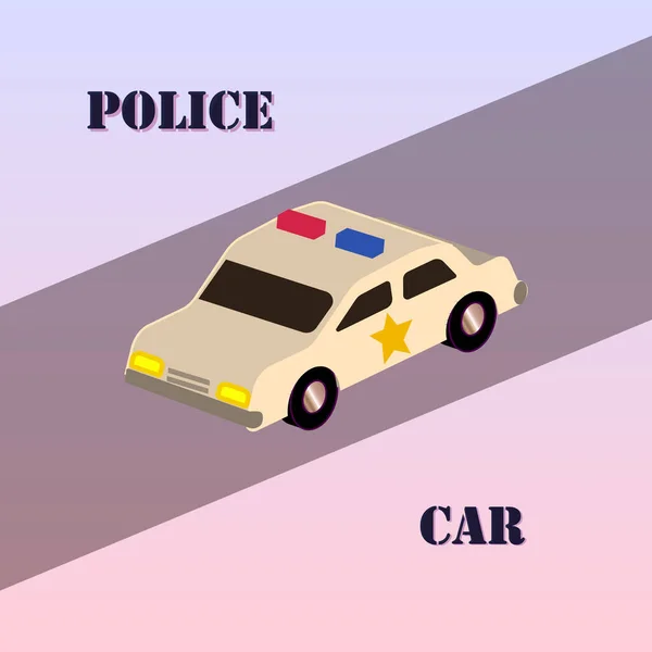 Policier en voiture illustration libre de droit sur