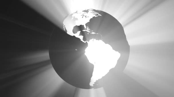 Земля Анимированный Вид Фона — стоковое видео