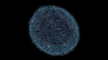 Koyu arkaplanda hücre ögesi hareket ediyor