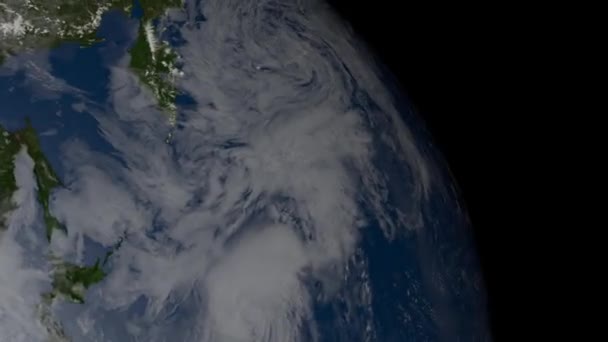 Земля Анимированный Вид Фона — стоковое видео