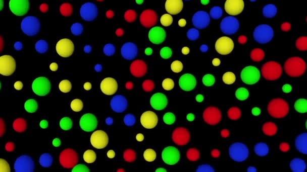 rotation de boules colorées dans une boucle