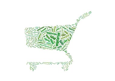 Vejetaryen kelime harflerinden yapılmış resim sepetleri.