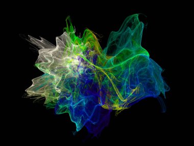 Renkli duman dokusuna sahip soyut duvar kağıdı