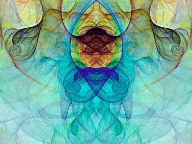sürreal gelecekçi dijital 3D tasarım sanat soyut arkaplan fraktal resimleme meditasyon ve dekorasyon duvar kağıdı için