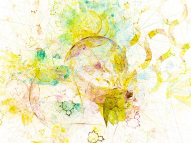 sürreal gelecekçi dijital 3D tasarım sanat soyut arkaplan fraktal resimleme meditasyon ve dekorasyon duvar kağıdı için