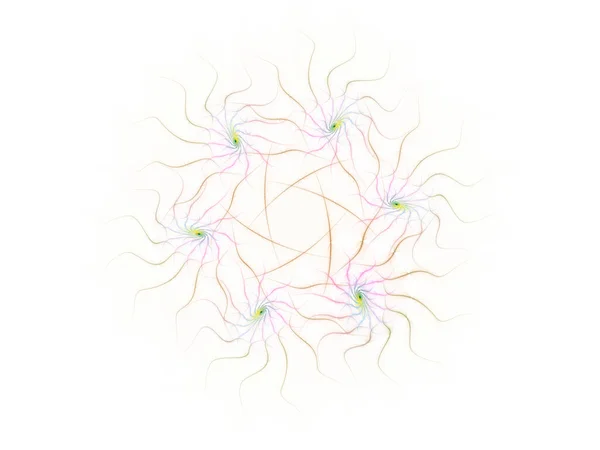 超现实的未来主义数字3D设计艺术抽象背景分形图解 用于冥想和装饰墙纸 — 图库照片