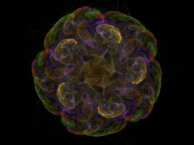 sürreal gelecekçi dijital 3D tasarım sanat soyut arkaplan fraktal resimleme meditasyon ve dekorasyon duvar kağıdı için