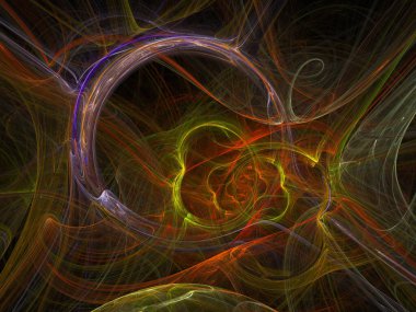 sürreal gelecekçi dijital 3D tasarım sanat soyut arkaplan fraktal resimleme meditasyon ve dekorasyon duvar kağıdı için