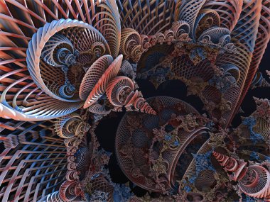 sürreal gelecekçi dijital 3D tasarım sanat soyut arkaplan fraktal resimleme meditasyon ve dekorasyon duvar kağıdı için