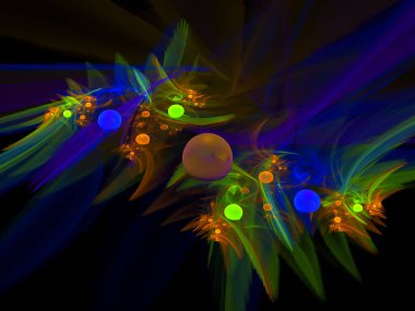 sürreal gelecekçi dijital 3D tasarım sanat soyut arkaplan fraktal resimleme meditasyon ve dekorasyon duvar kağıdı için