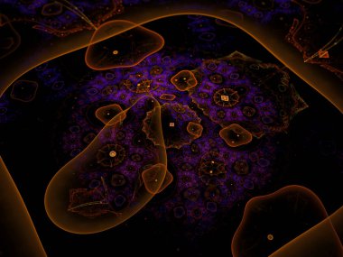 sürreal gelecekçi dijital 3D tasarım sanat soyut arkaplan fraktal resimleme meditasyon ve dekorasyon duvar kağıdı için