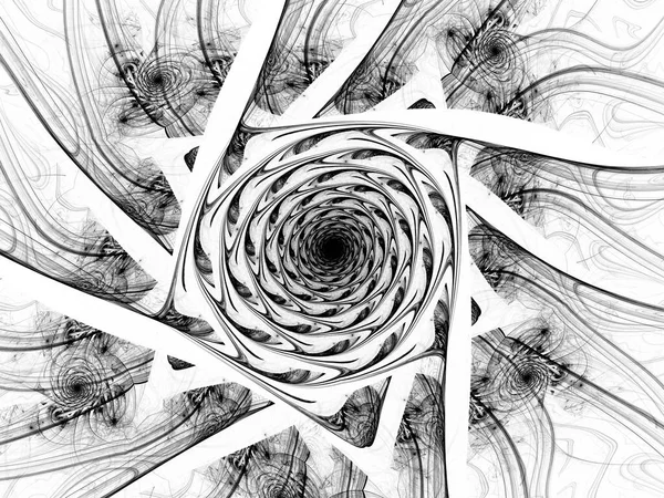 Surrealistyczny Futurystyczny Cyfrowy Design Sztuka Abstrakcyjne Tło Fraktalna Ilustracja Medytacja — Zdjęcie stockowe