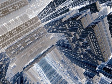 sürreal gelecekçi dijital 3D tasarım sanat soyut arkaplan fraktal resimleme meditasyon ve dekorasyon duvar kağıdı için