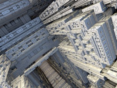sürreal gelecekçi dijital 3D tasarım sanat soyut arkaplan fraktal resimleme meditasyon ve dekorasyon duvar kağıdı için