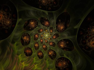 sürreal gelecekçi dijital 3D tasarım sanat soyut arkaplan fraktal resimleme meditasyon ve dekorasyon duvar kağıdı için