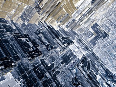 sürreal gelecekçi dijital 3D tasarım sanat soyut arkaplan fraktal resimleme meditasyon ve dekorasyon duvar kağıdı için