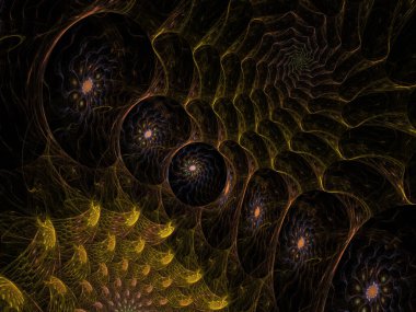 sürreal gelecekçi dijital 3D tasarım sanat soyut arkaplan fraktal resimleme meditasyon ve dekorasyon duvar kağıdı için