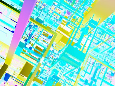 sürreal gelecekçi dijital 3D tasarım sanat soyut arkaplan fraktal resimleme meditasyon ve dekorasyon duvar kağıdı için