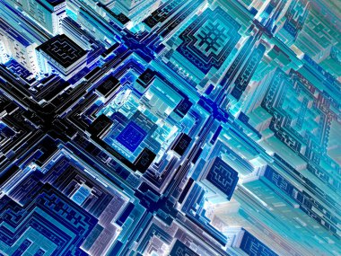 sürreal gelecekçi dijital 3D tasarım sanat soyut arkaplan fraktal resimleme meditasyon ve dekorasyon duvar kağıdı için