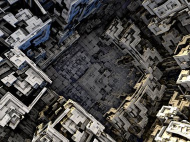 sürreal gelecekçi dijital 3D tasarım sanat soyut arkaplan fraktal resimleme meditasyon ve dekorasyon duvar kağıdı için