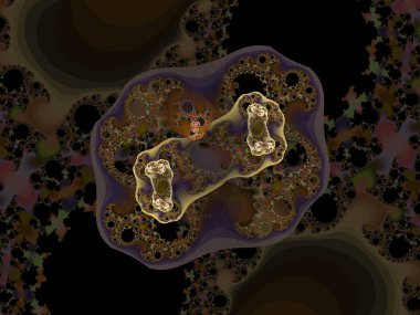 sürreal gelecekçi dijital 3D tasarım sanat soyut arkaplan fraktal resimleme meditasyon ve dekorasyon duvar kağıdı için