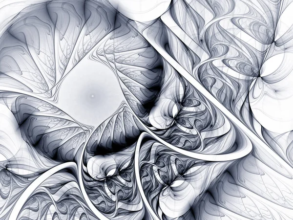 Σουρεαλιστικό Φουτουριστικό Ψηφιακό Design Art Αφηρημένο Φόντο Fractal Εικονογράφηση Για — Φωτογραφία Αρχείου