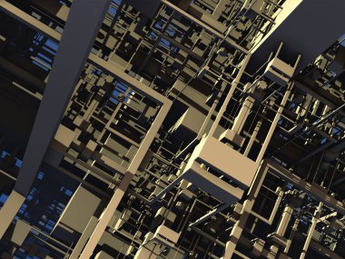 sürreal gelecekçi dijital 3D tasarım sanat soyut arkaplan fraktal resimleme meditasyon ve dekorasyon duvar kağıdı için