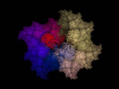 sürreal gelecekçi dijital 3D tasarım sanat soyut arkaplan fraktal resimleme meditasyon ve dekorasyon duvar kağıdı için