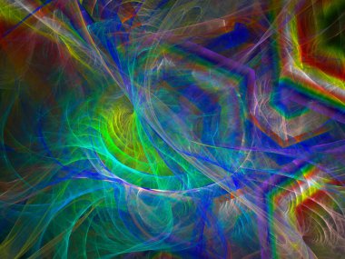 sürreal gelecekçi dijital 3D tasarım sanat soyut arkaplan fraktal resimleme meditasyon ve dekorasyon duvar kağıdı için